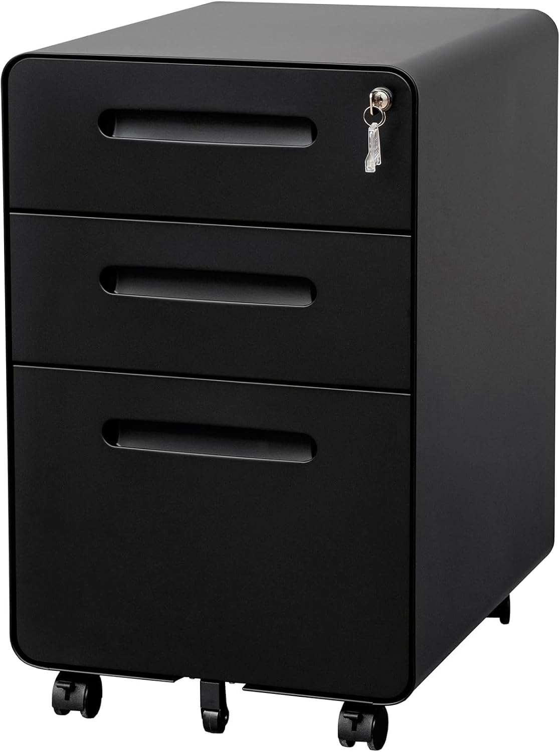 3 Drawer File Cabinet with Lock for Home Office Storage Needs