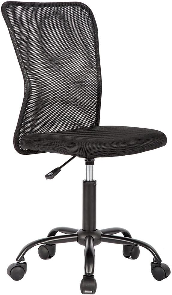 Ergonomic Black Mesh Desk Chair with Lumbar Support