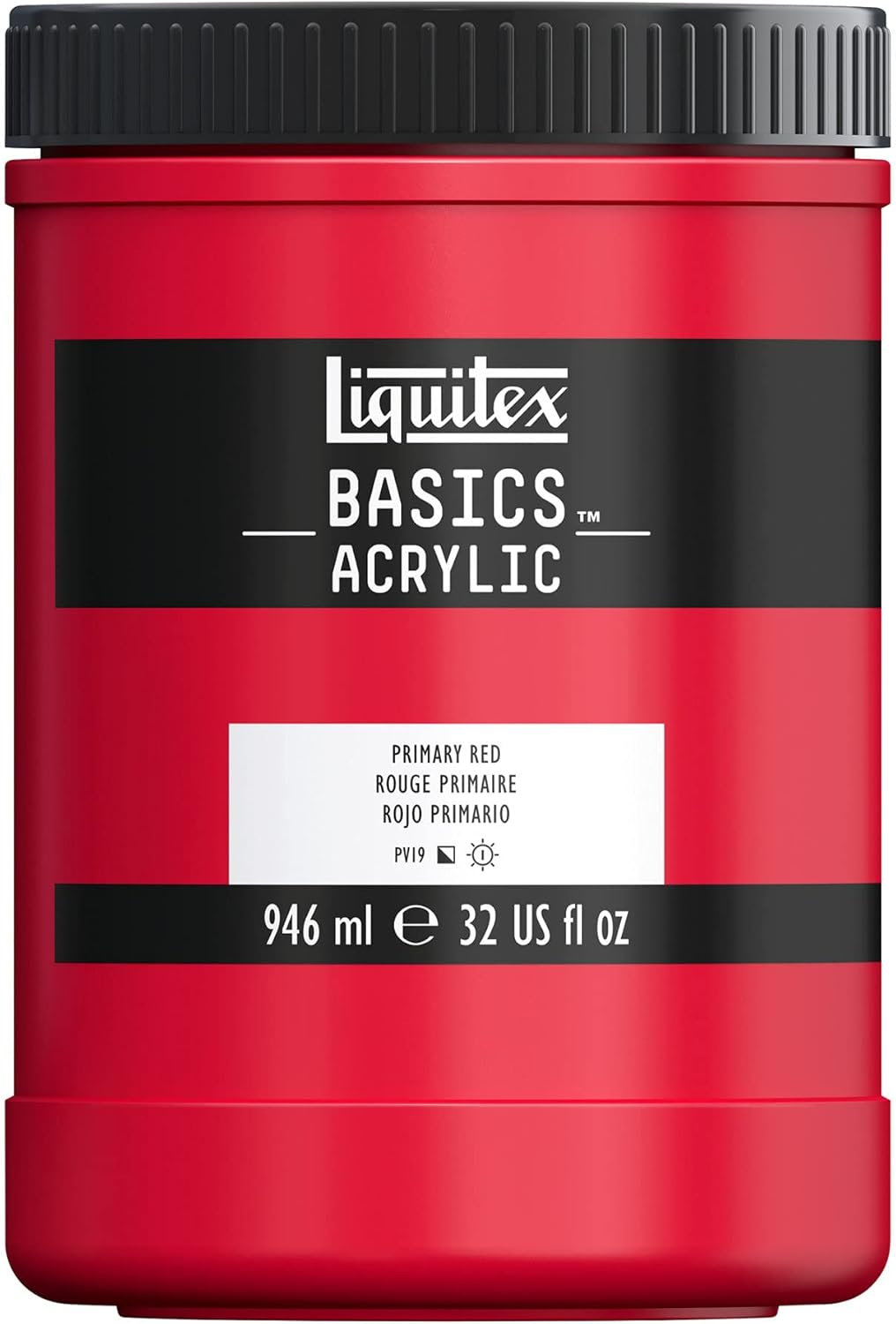 Liquitex BASICS Acrylic Paint in Primary Red - 946ml Jar