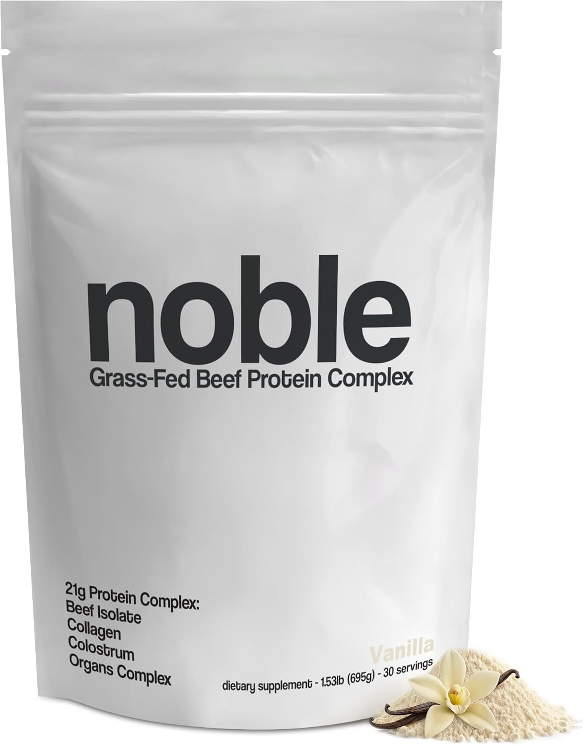 Noble Grass Fed Beef Protein Powder for Muscle and Gut Health