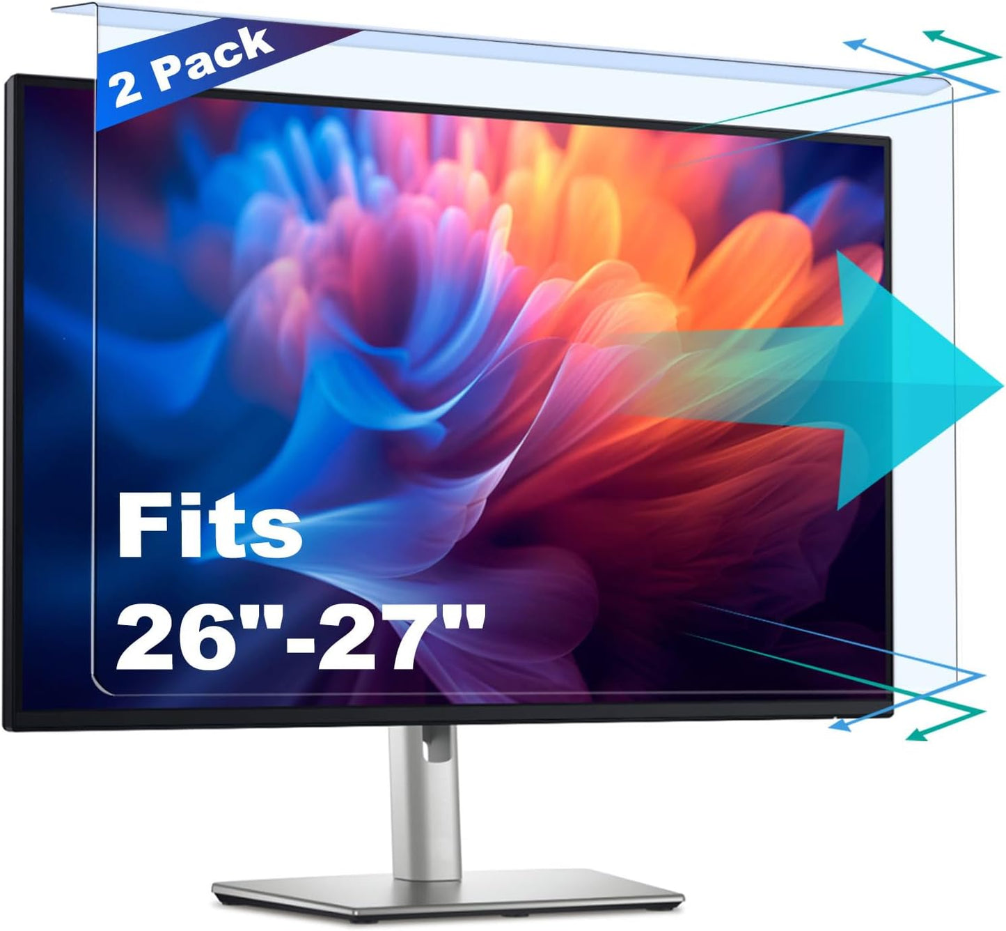 2 Pack Anti-Blue Light Screen Protector for 27 Inch Monitors