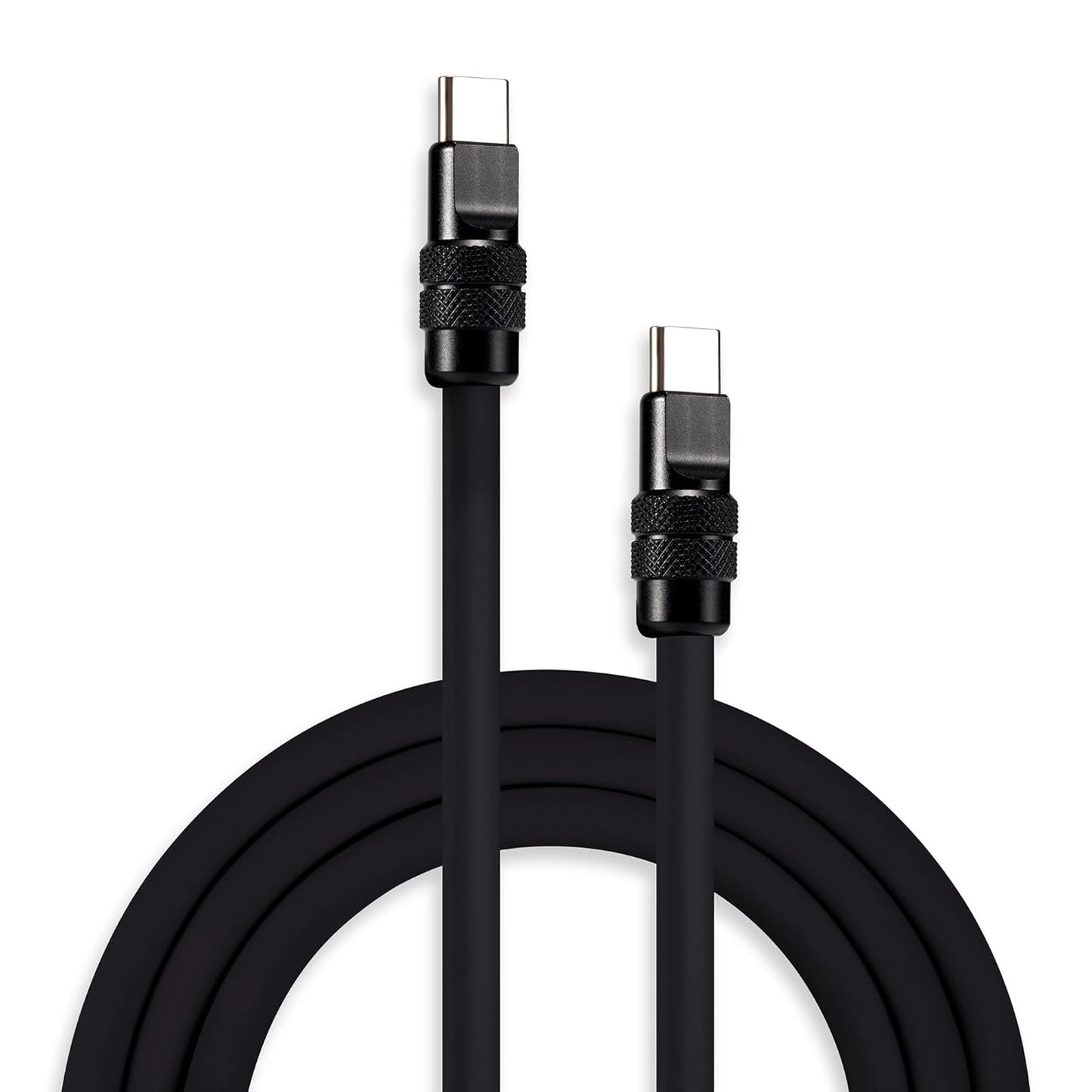 Fast Charge with Black Samurai Type C Cable
