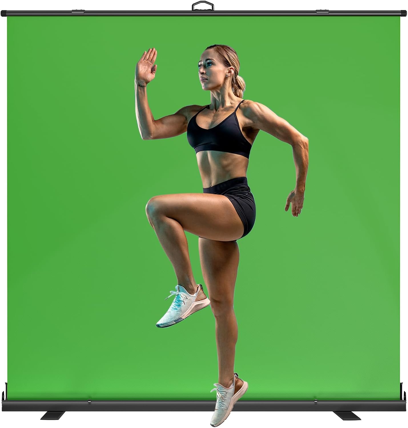 WASJOYE Large Green Backdrop Screen for Photography and Streaming
