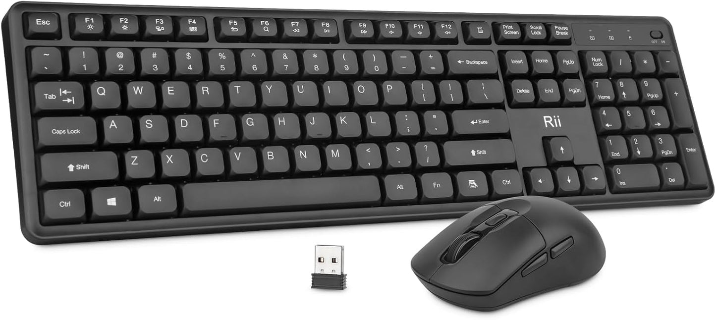 Rii RK209 2.4G Wireless Combo: Quiet Typing, Precise Clicking