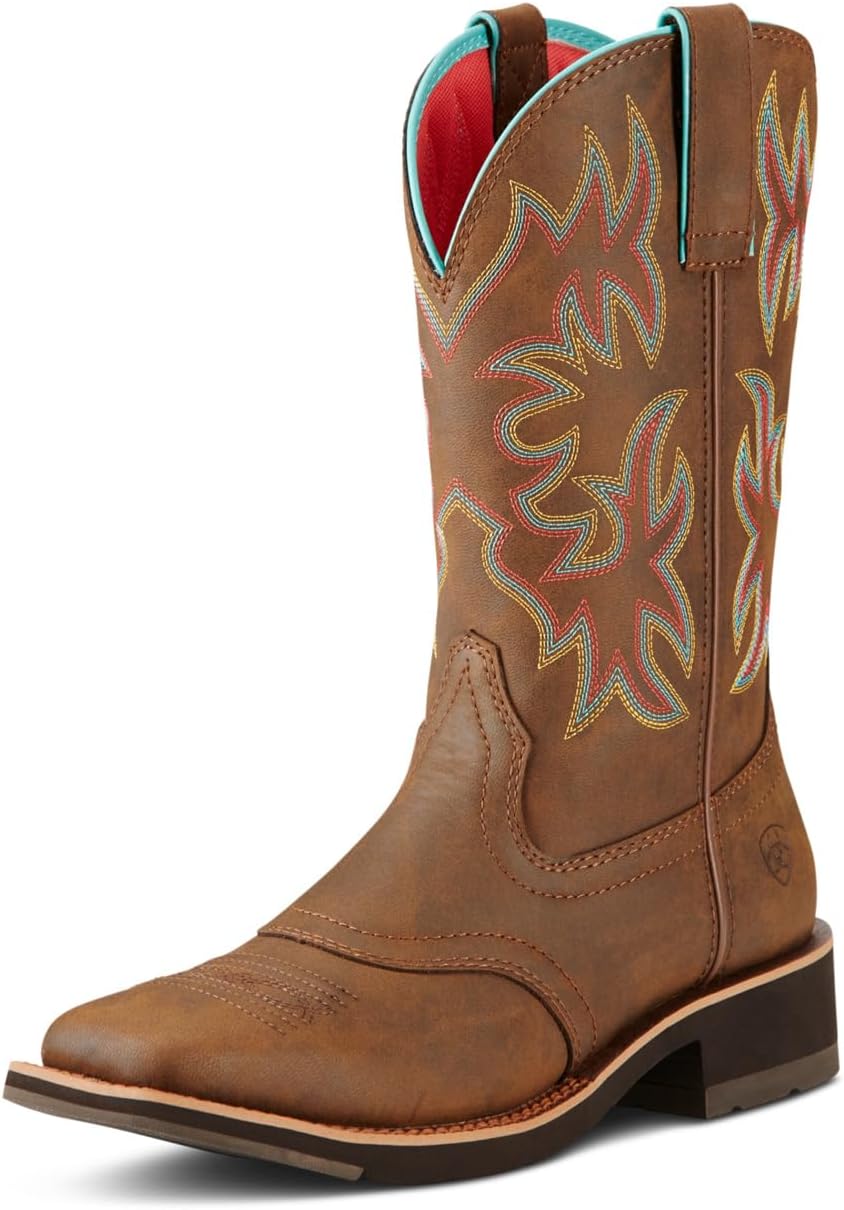 ARIAT womens Delilah Western Boot: Stylish Comfort for All-Day Wear