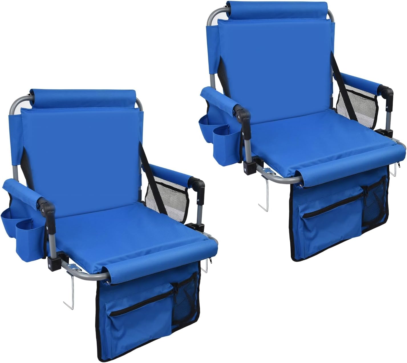 Stadium Seat with Back Support and Cup Holders for Comfort