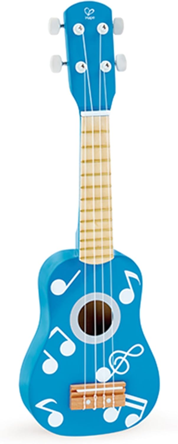 Hape Kid's Wooden Toy Ukulele for Young Musicians and Fun
