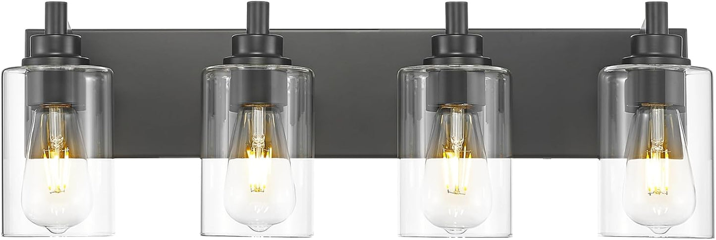 4-Light Bathroom Light Fixtures for Modern Vanity Lighting