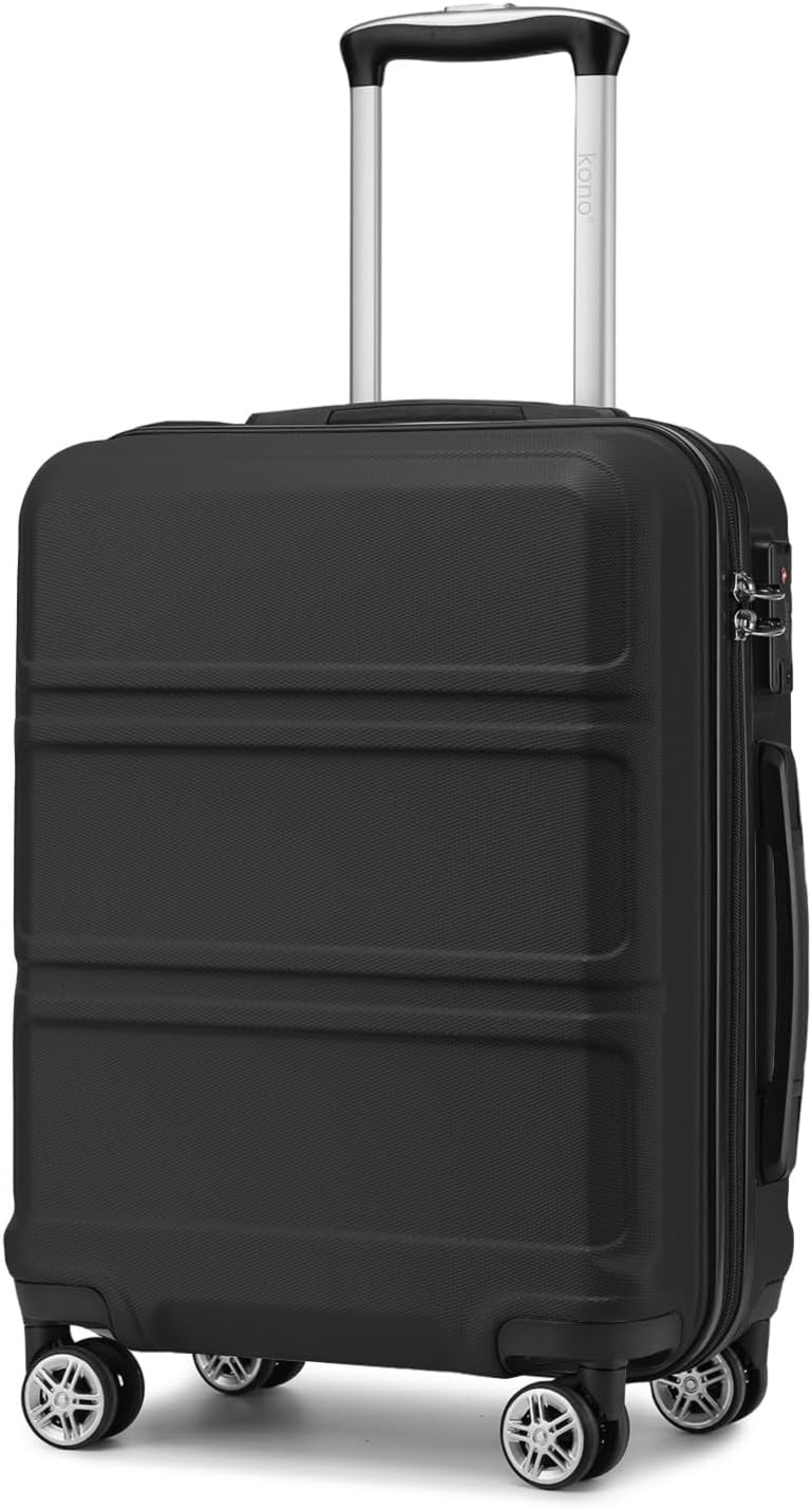 Kono 20 Inch Carry on Luggage with Spinner Wheels and Lock