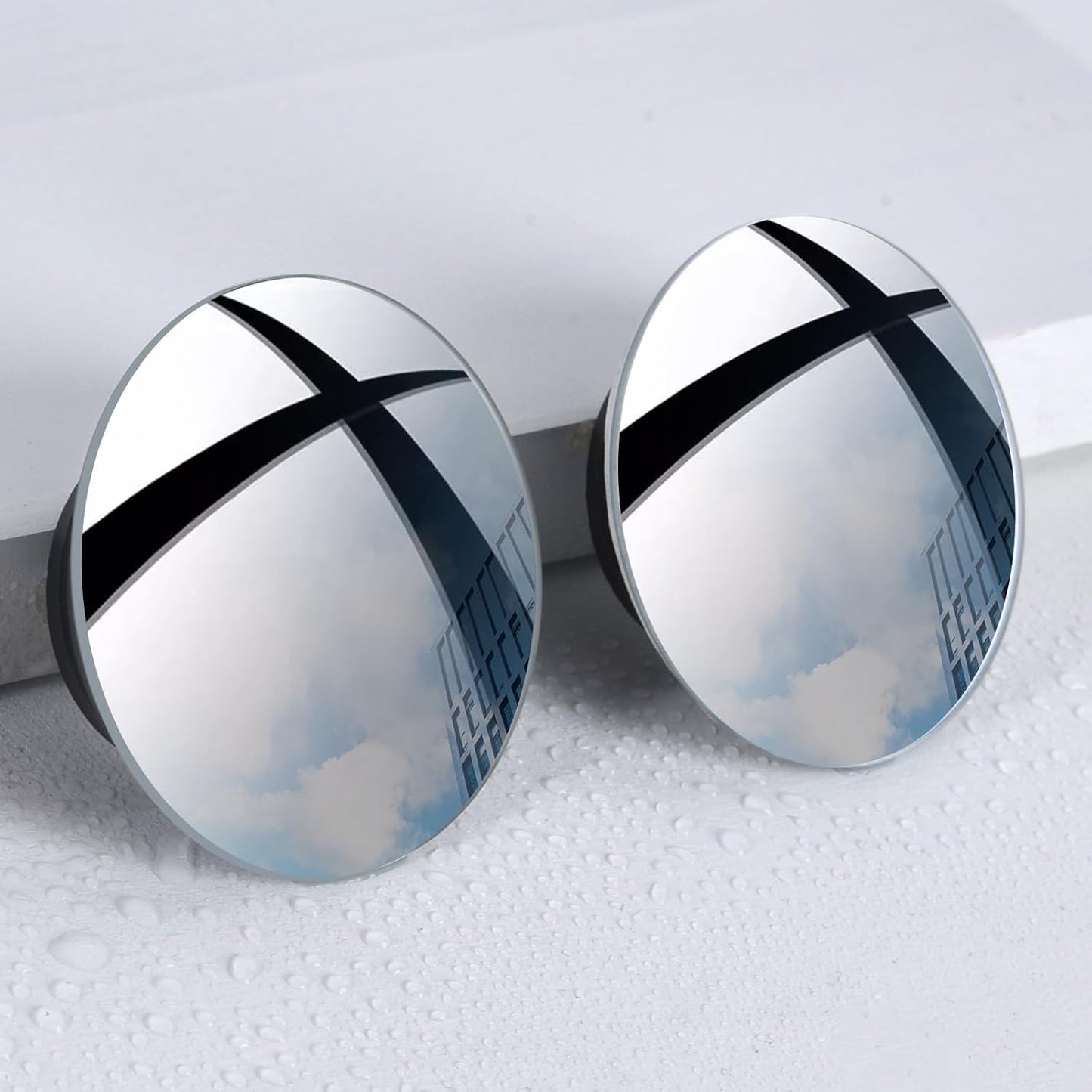 Enhance Visibility: 2 Round Blind Spot Mirrors (Pack of 2)