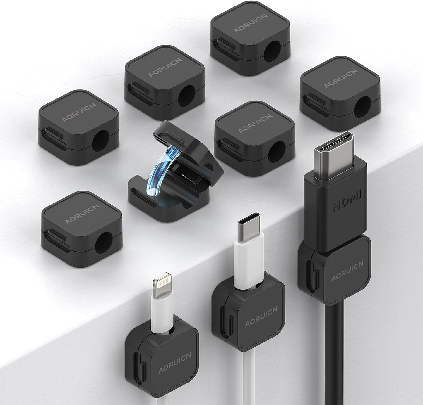 Effortless Cable Organization - AORUICN Magnetic Clips