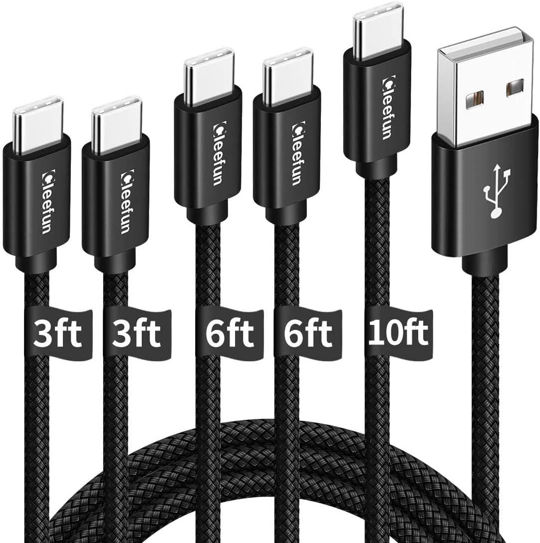 Fast Charge Your iPhone & Samsung with CLEEFUN USB C Cable Set!