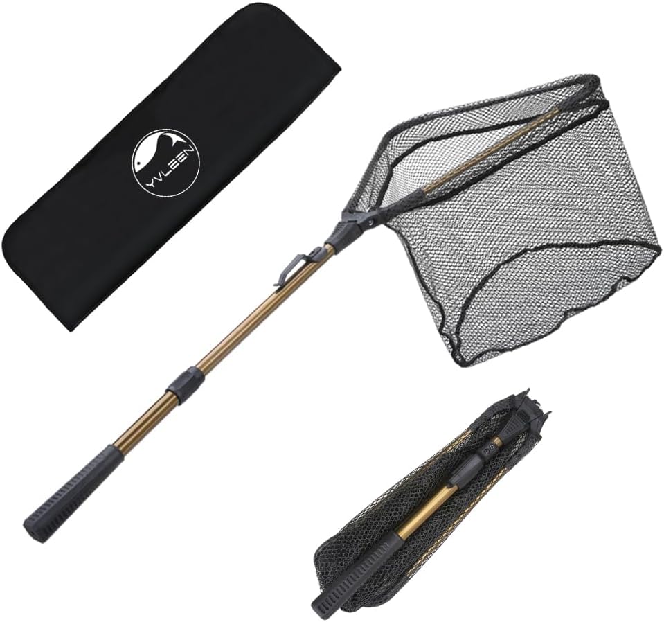 YVLEEN Folding Fishing Net - Lightweight & Durable!