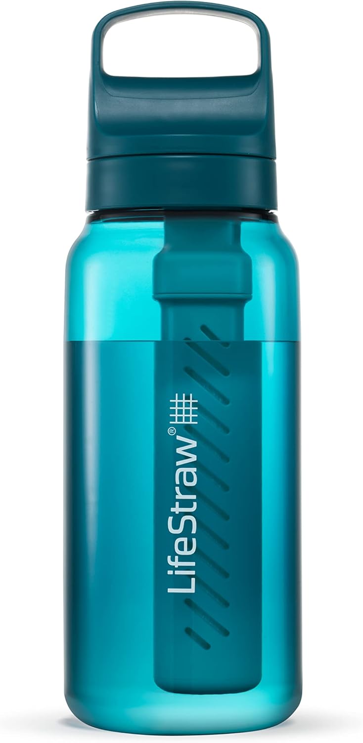 LifeStraw Go Series Water Filter Bottle for Travel and Everyday Use