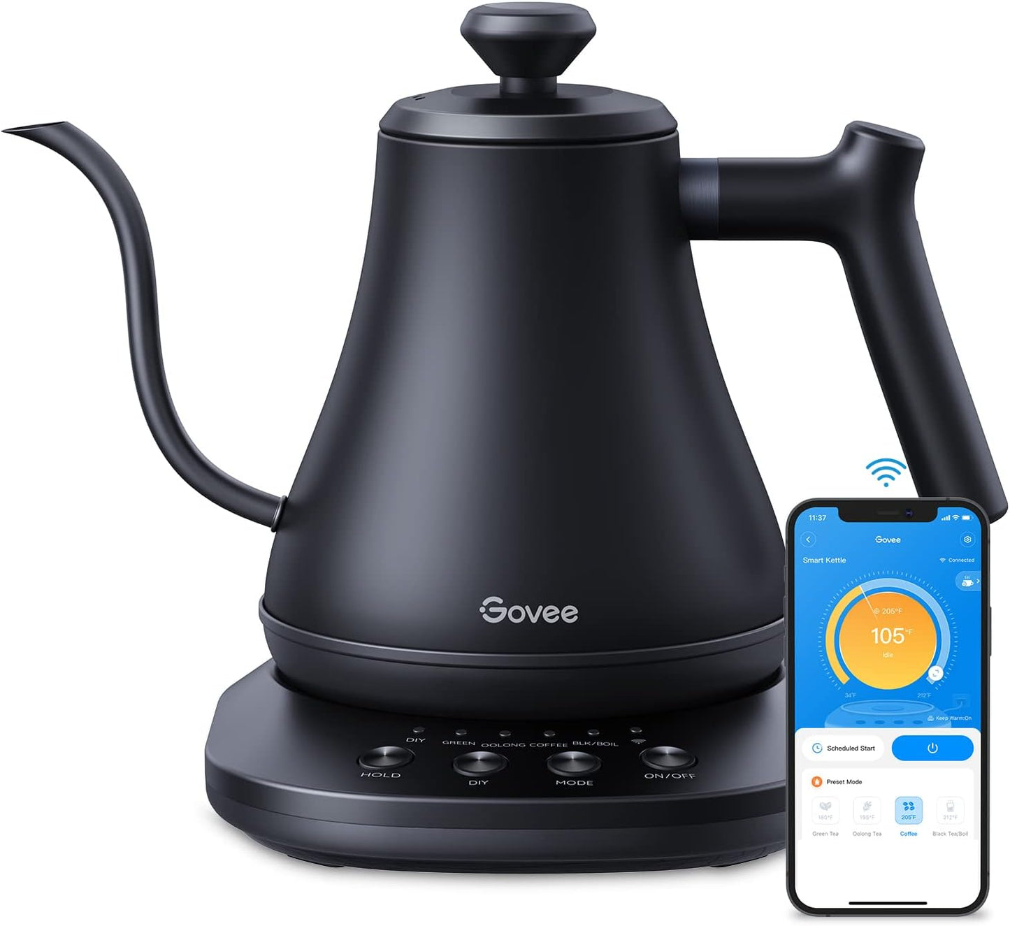 Govee Smart Electric Kettle with WiFi Control and Precision Pour