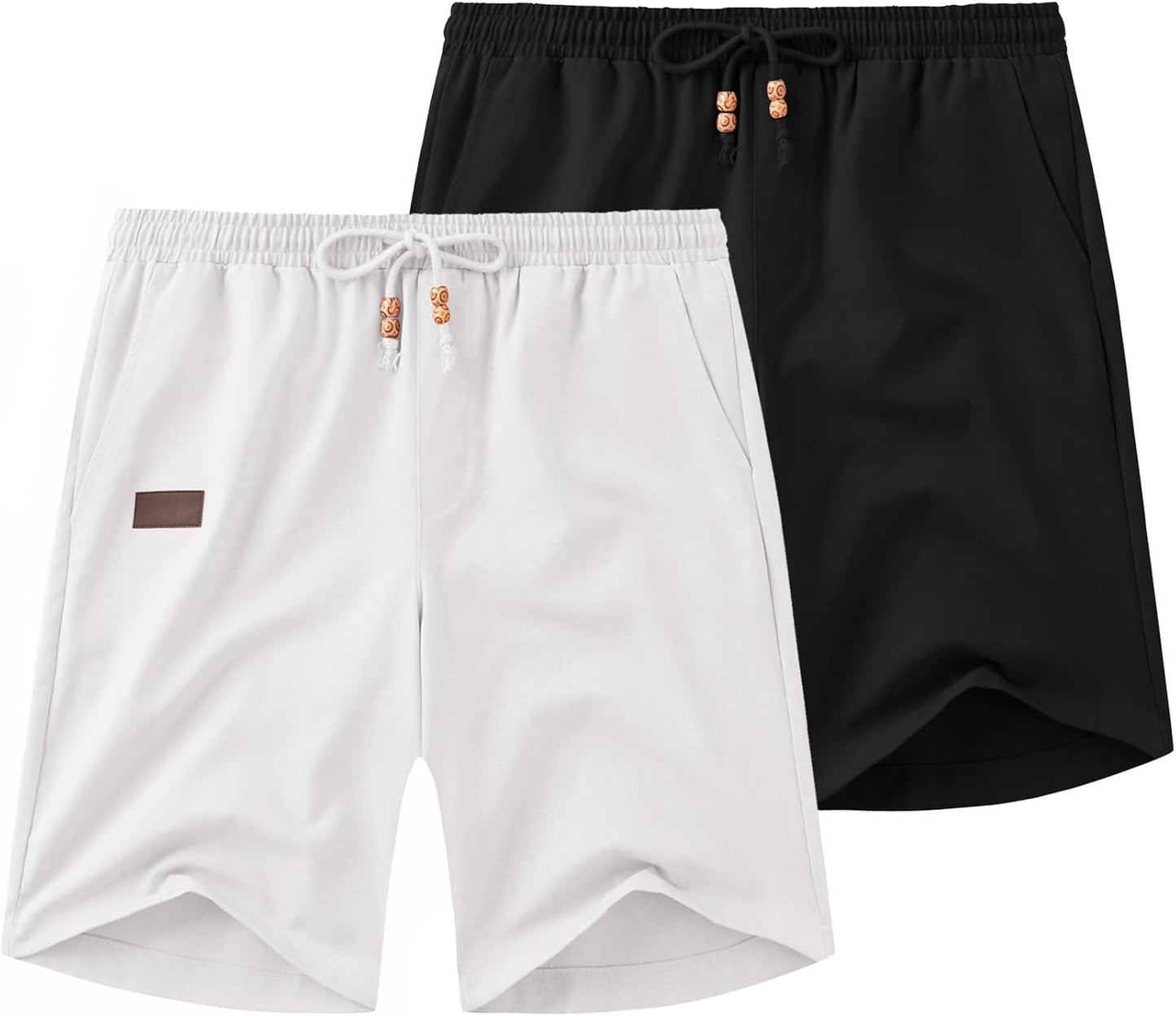 Stylish COOFANDY Mens Casual Linen Shorts for Summer Fun