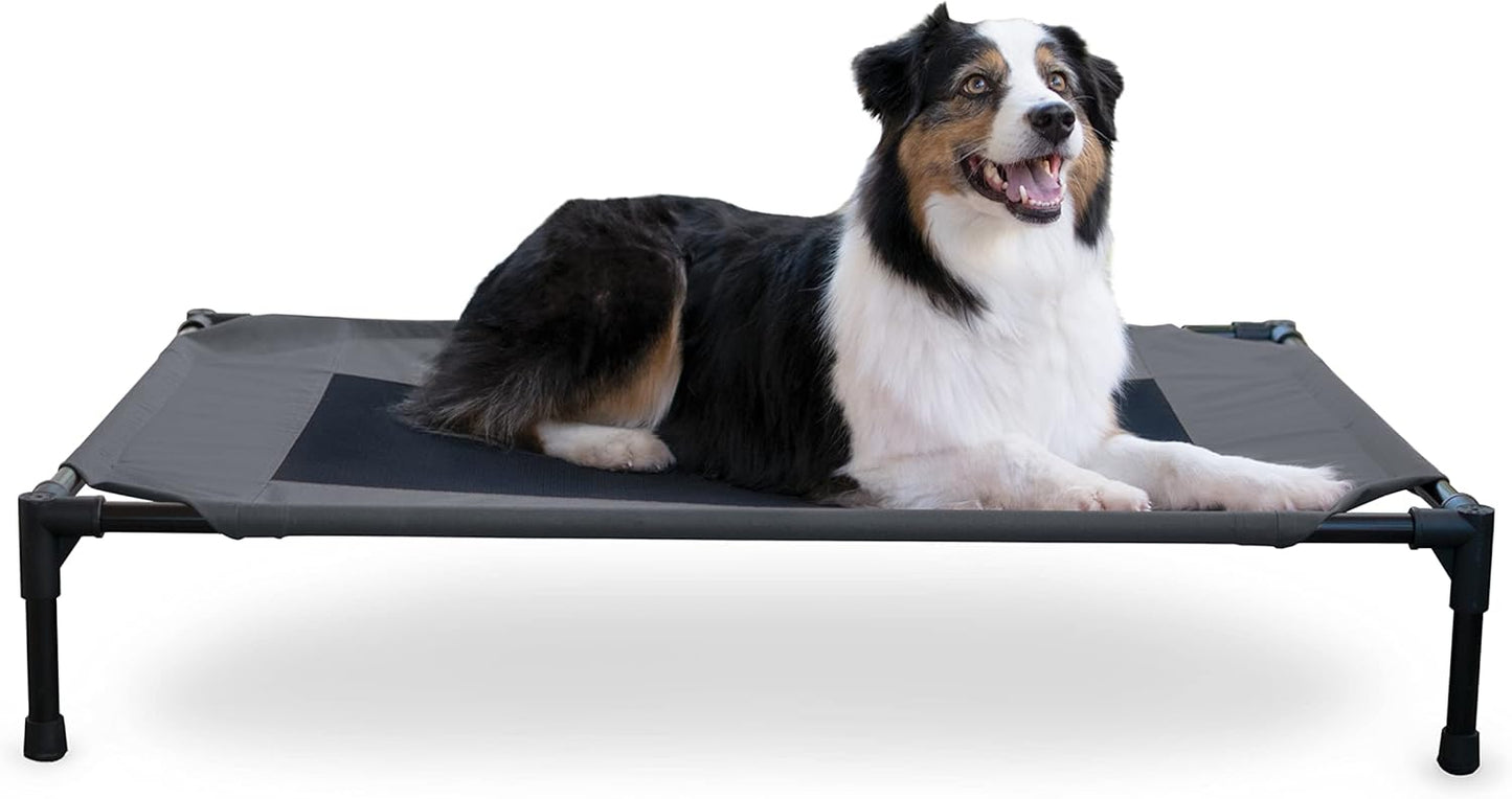 K&H Outdoor Elevated Dog Cot for Large Dogs - Portable & Cool