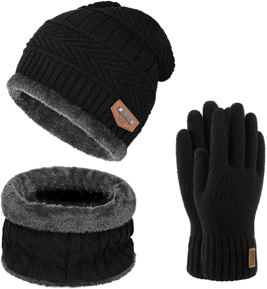 Cozy Winter Beanie Set for All | Stylish Knit Skull Cap