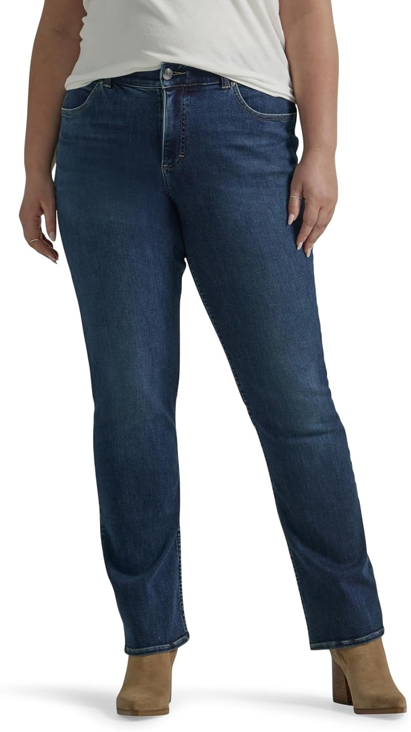 Lee Plus Size Ultra Lux Comfort Flex Motion Straight Leg Jean