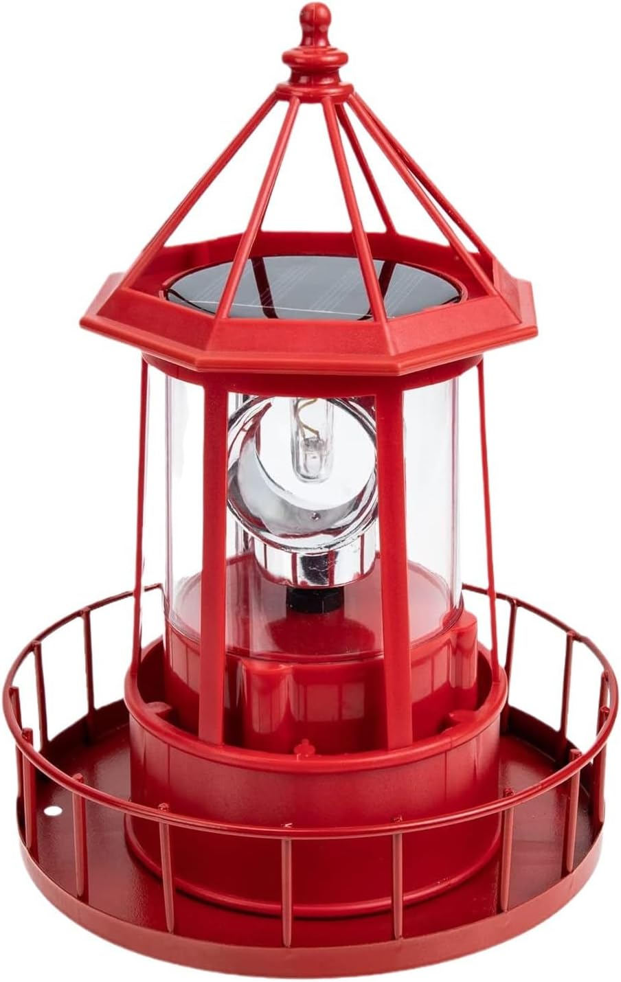 360 Rotating Solar Lighthouse Light - Brighten Your Yard!