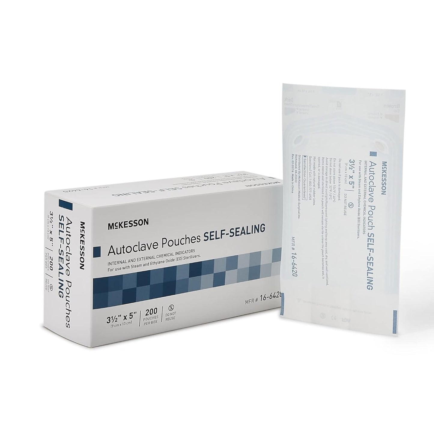 McKesson Autoclave Pouches for Steam and EO Sterilization