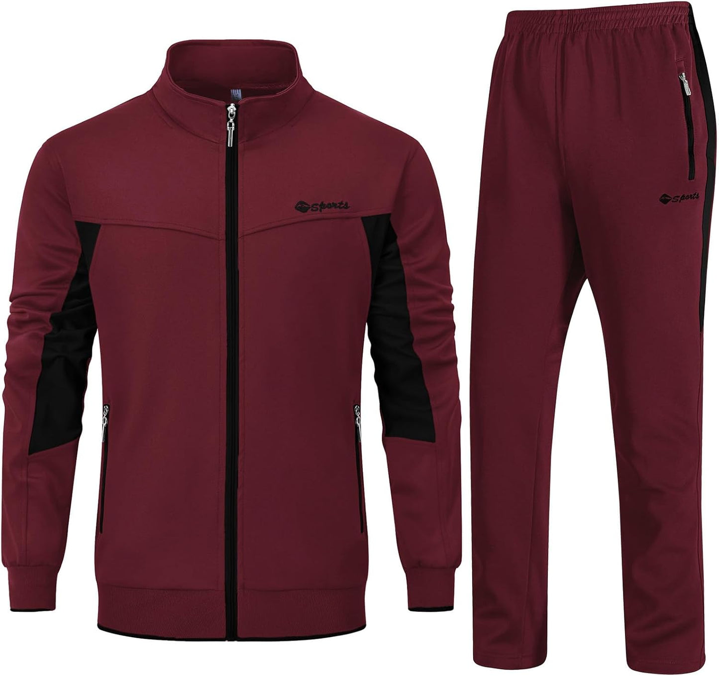 Rdruko Men's Tracksuit Sweatsuits for Gym and Outdoor Activities