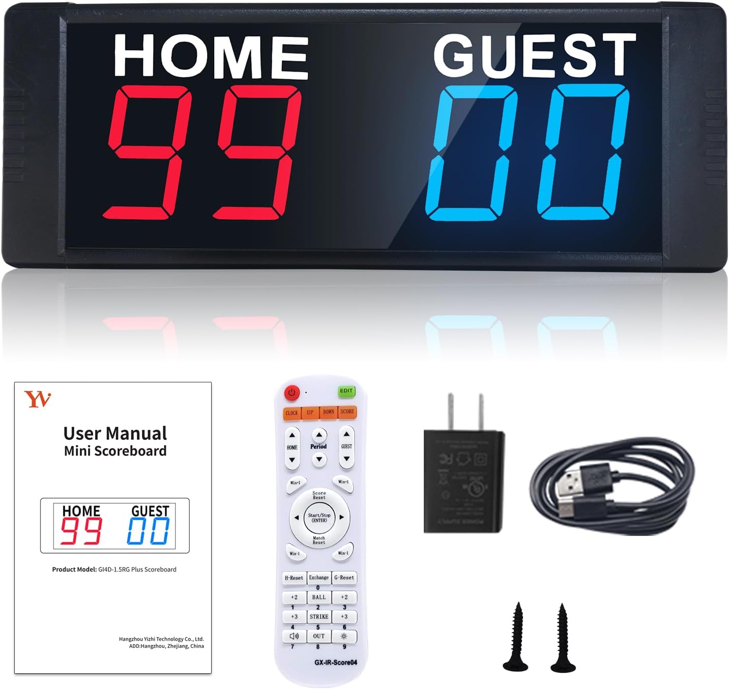 YZ LED Portable Digital Scoreboard for Indoor and Outdoor Games