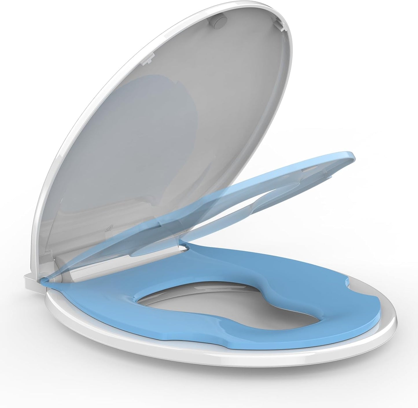 Toilet Seat with Built-In Toddler Potty Training Seat for All