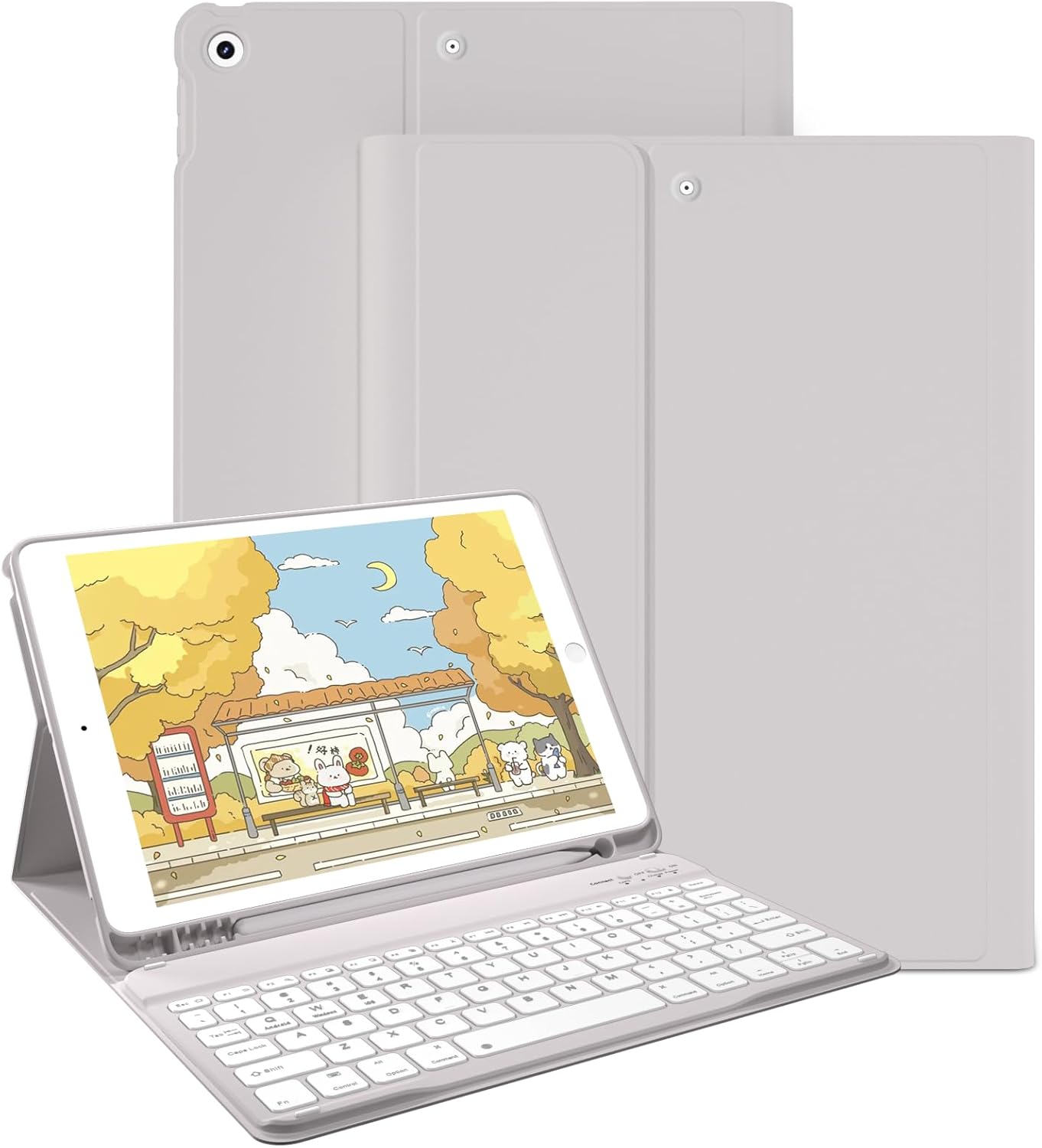 JKSML Keyboard Case for iPad 9th/8th/7th Gen 10.2 in