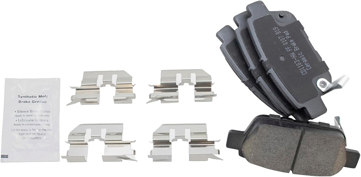 TRQ Rear Brake Pads Ceramic for 2009-2014 Acura TL & Honda Ridgeline