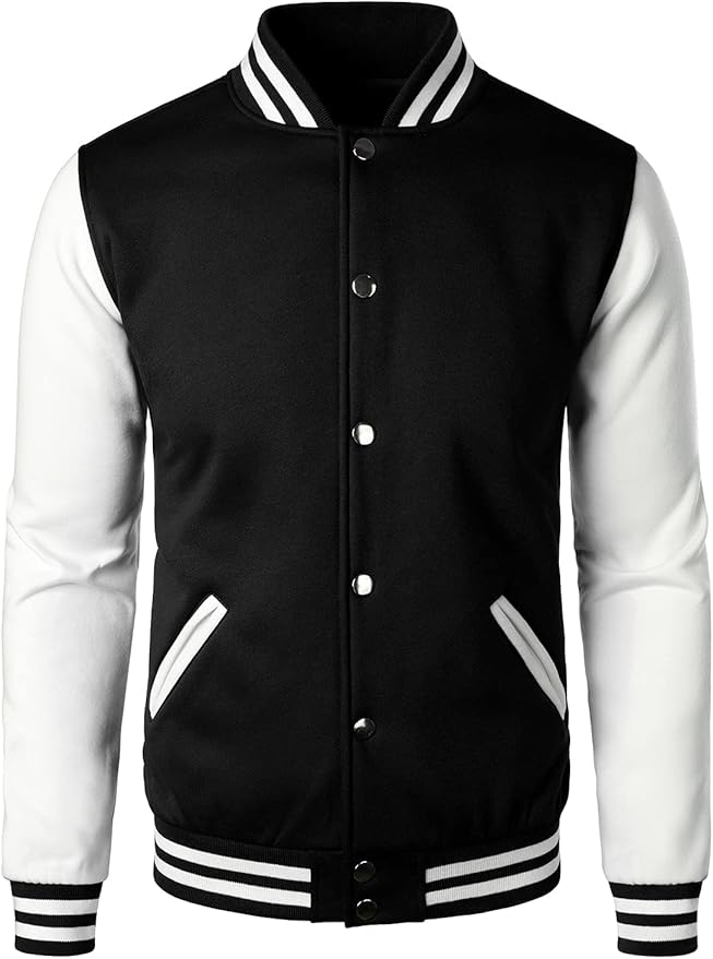 Varsity Baseball Jacket for Men - Stylish Letterman Design