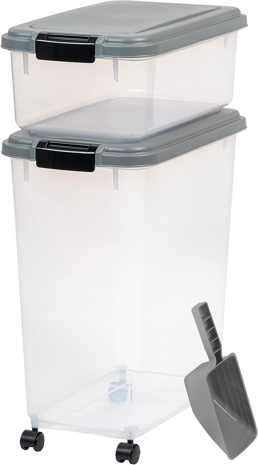 IRIS USA Airtight Dog Food Storage Container with Wheels