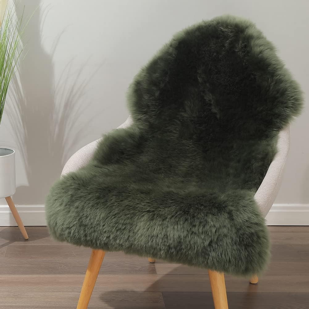 Genuine Sheepskin Area Rug for Living Room and Bedroom Decor