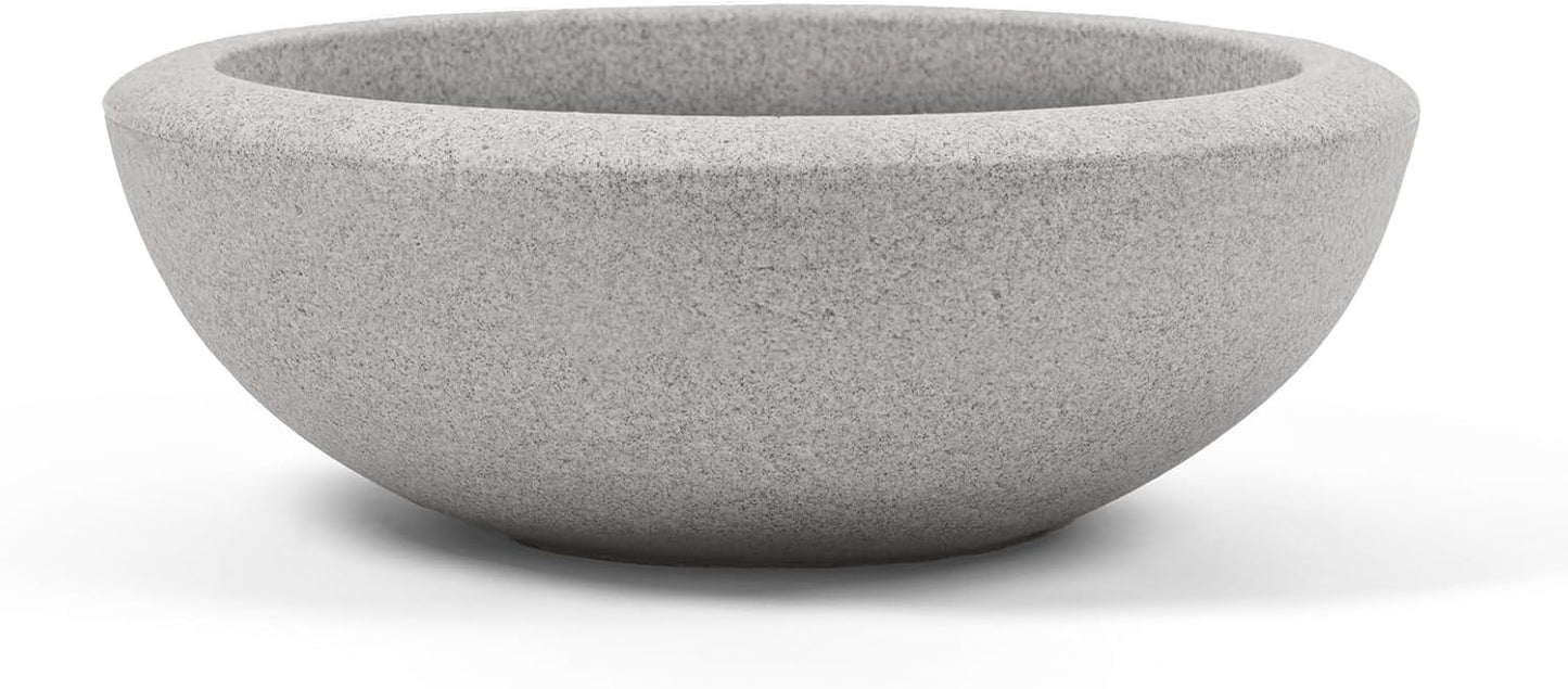 ARBORA 26in Santorini Bowl Planter - Lightweight & Weatherproof