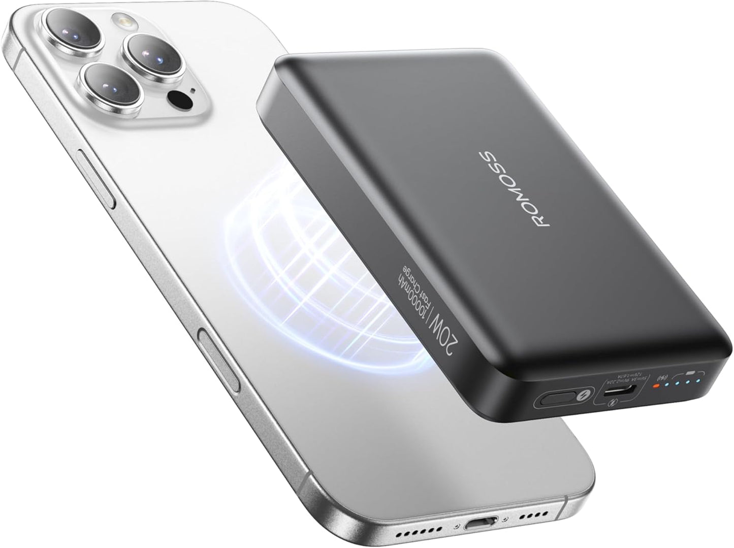 ROMOSS 10000mAh Magsafe Power Bank - Fast Charging for iPhone