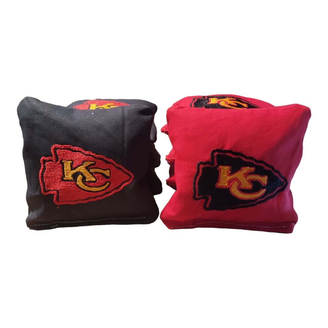 Chiefs Cornhole Bags Set of 8 for Ultimate Game Experience
