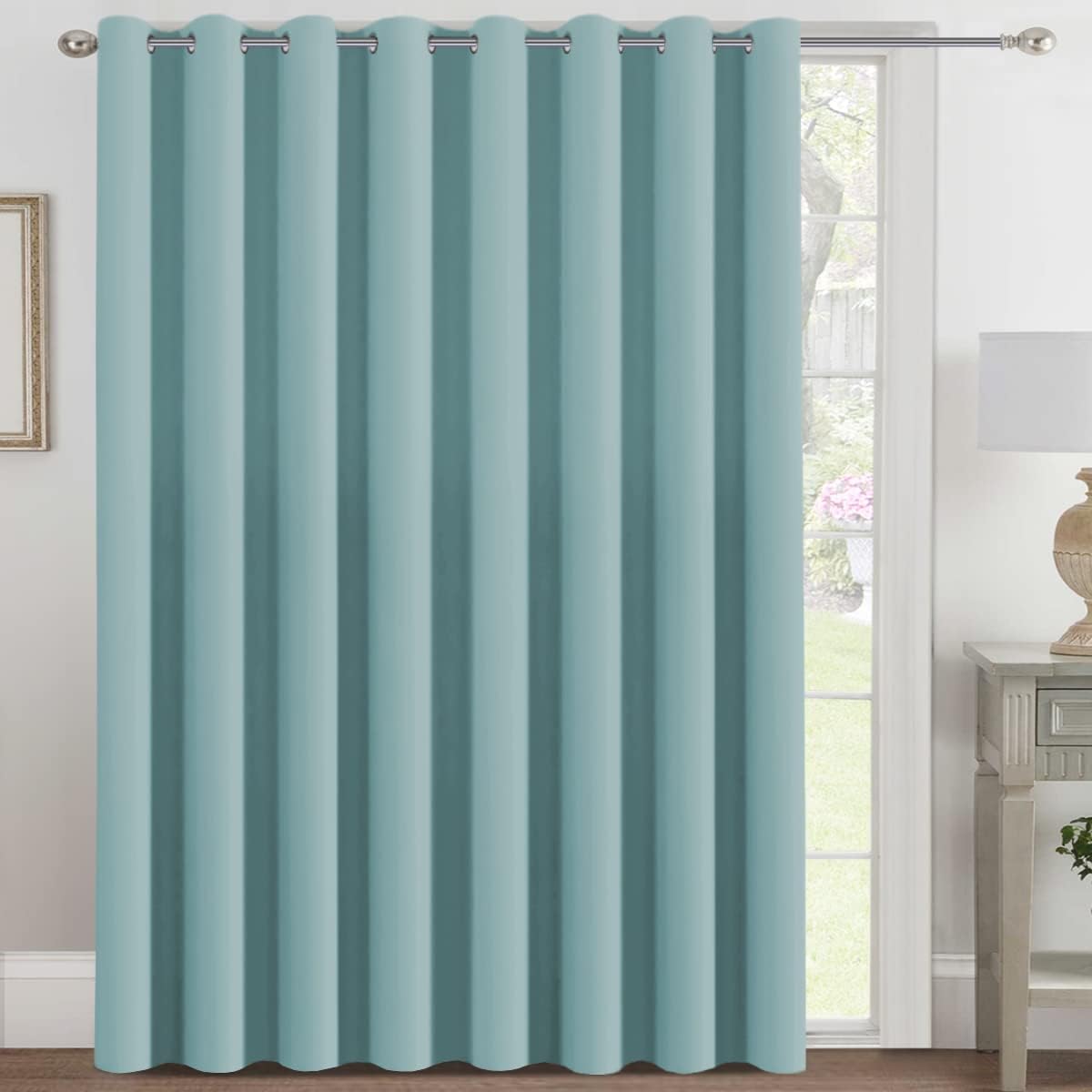 H.VERSAILTEX Blackout Patio Curtains for Sliding Door 100 x 108