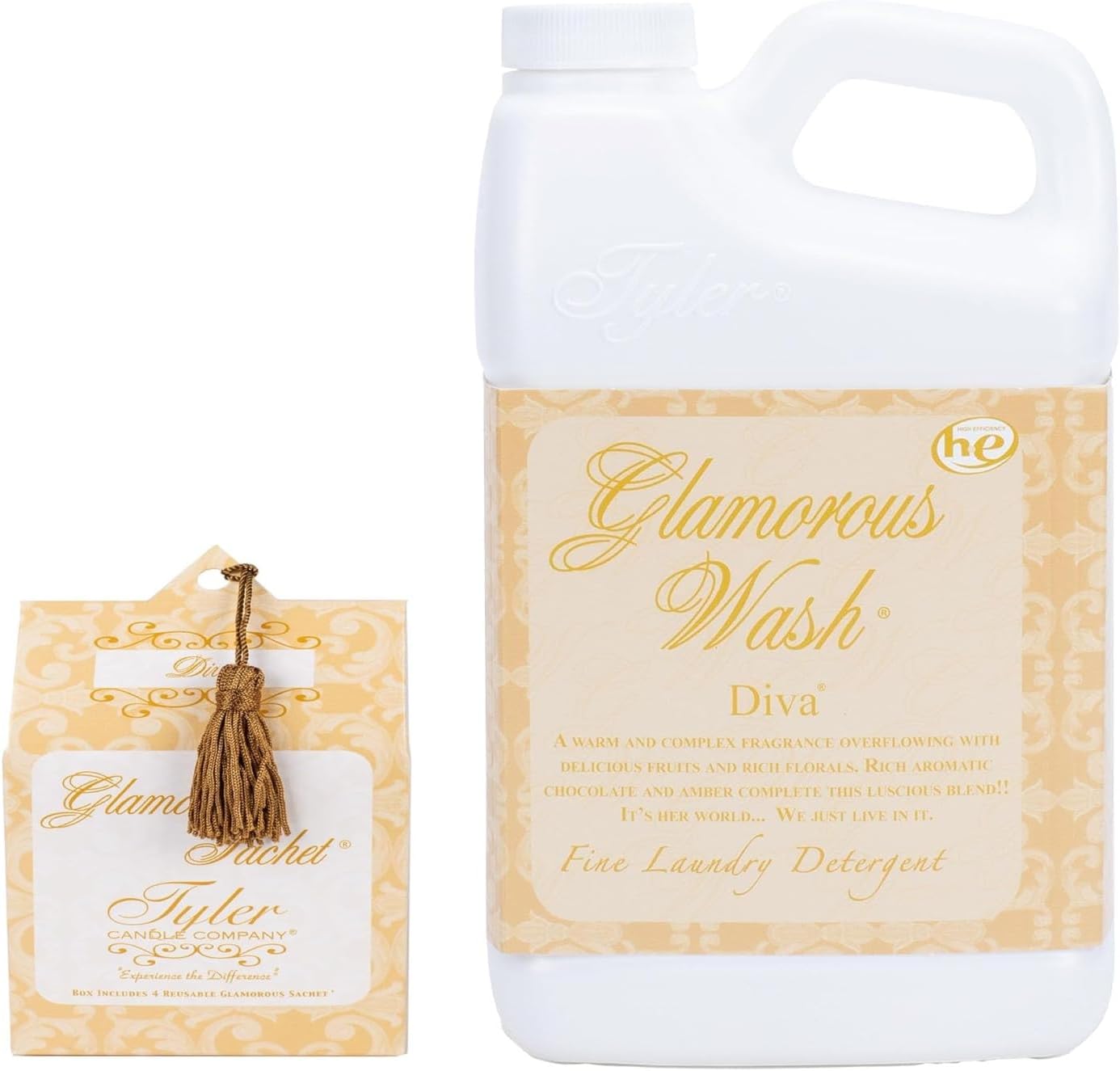 Tyler Candle Glamorous Wash Diva Half Gallon Laundry Detergent