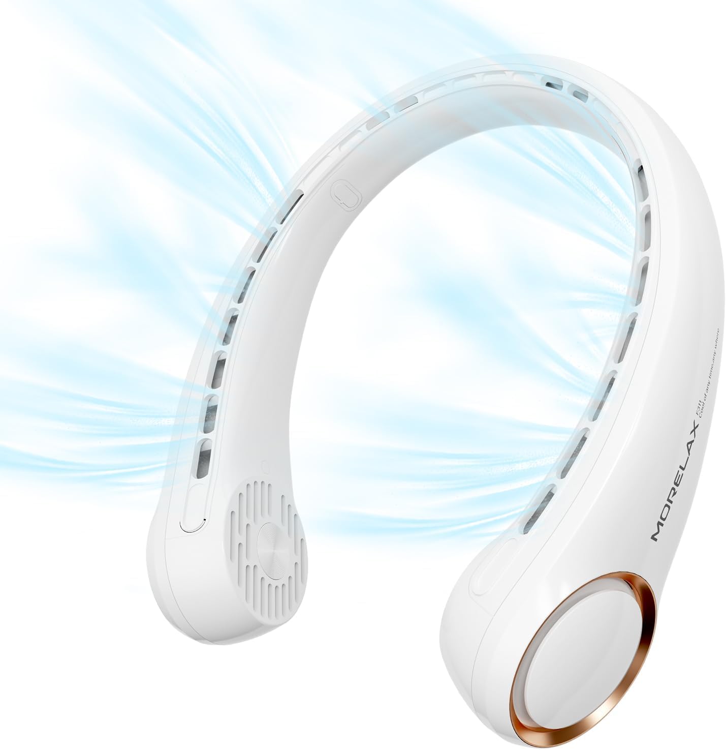 USB Rechargeable Neck Fan: Powerful & Silent Cooling