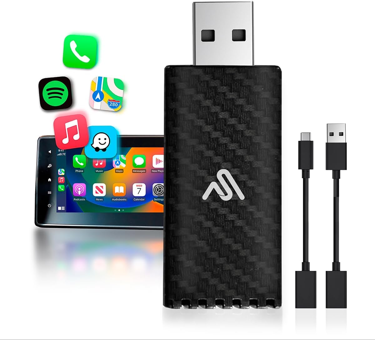 AutoSky 2023 Pro Wireless CarPlay Adapter - Fastest Upgrade