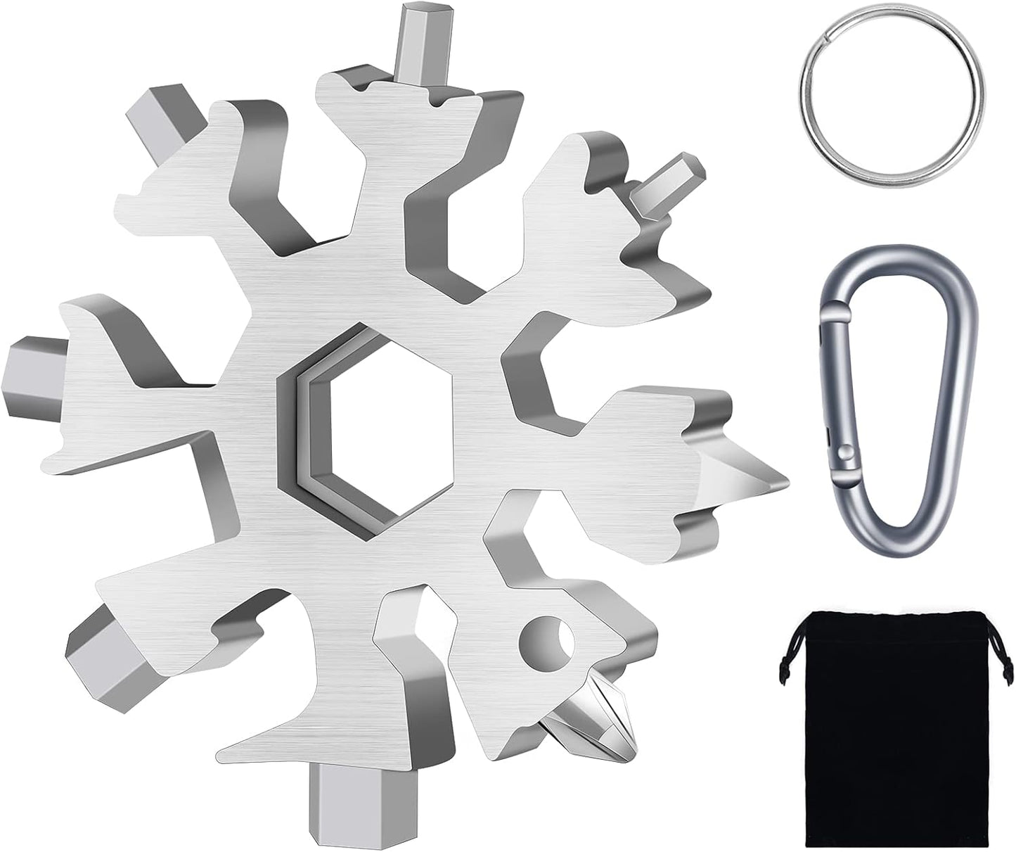 DEKEones Snowflake Multitool: 18-in-1 Stainless Steel, Ultimate Utility!