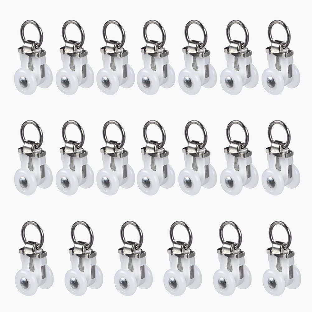 20pc ZSHINE Heavy-duty Curtain Rail Pulleys - Smooth Gliding