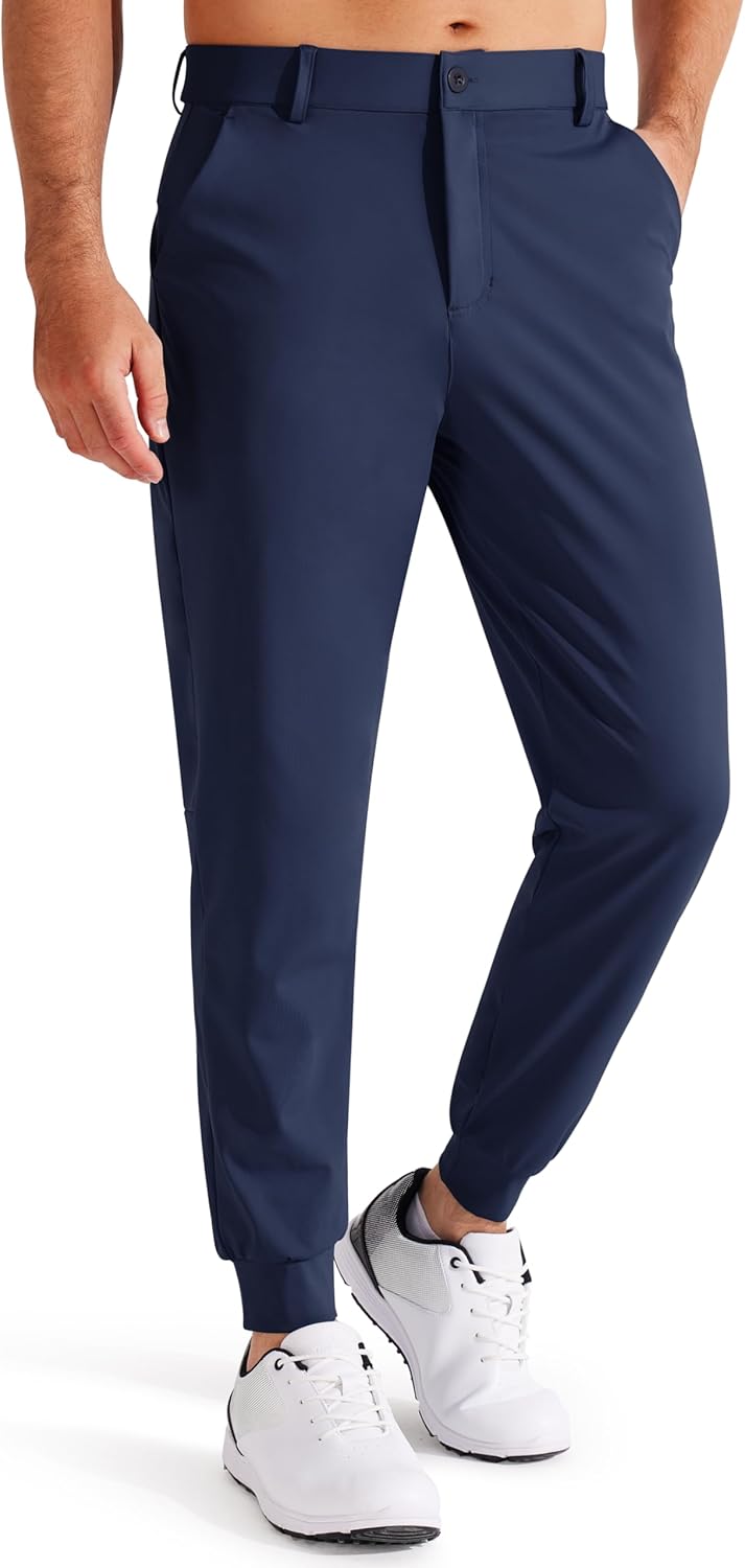 Libin Men's Golf Pants Joggers Lightweight Quick Dry Slim Fit
