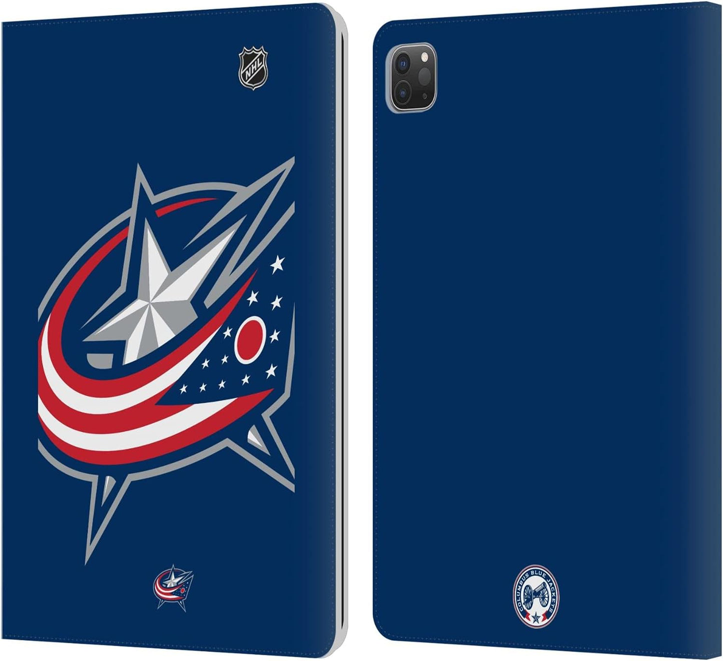 NHL Oversized Columbus Blue Jackets Leather Wallet Case for iPad