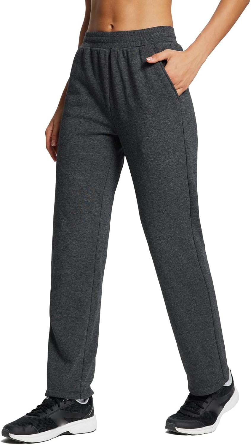 Baleaf Women's High Waist Stretch Golf Pants with Zipper Pockets