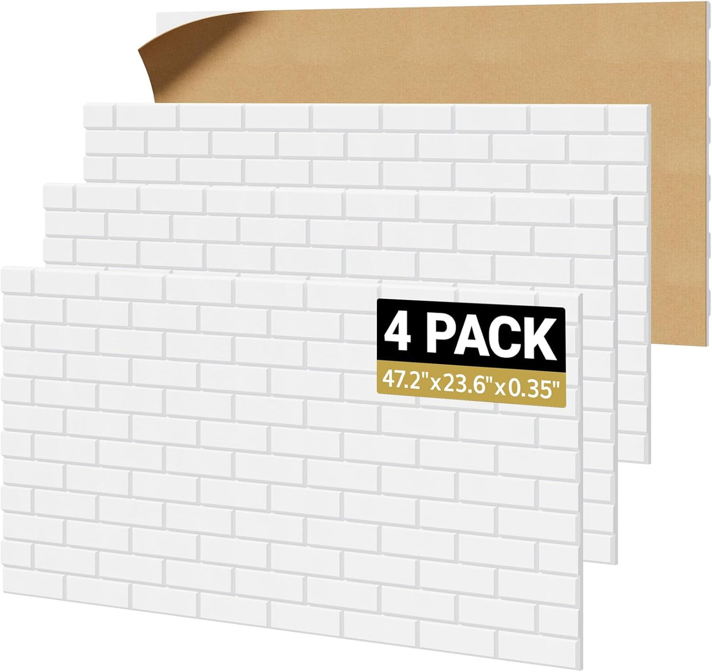 TONOR Brick Pattern Acoustic Panels for Soundproofing Rooms