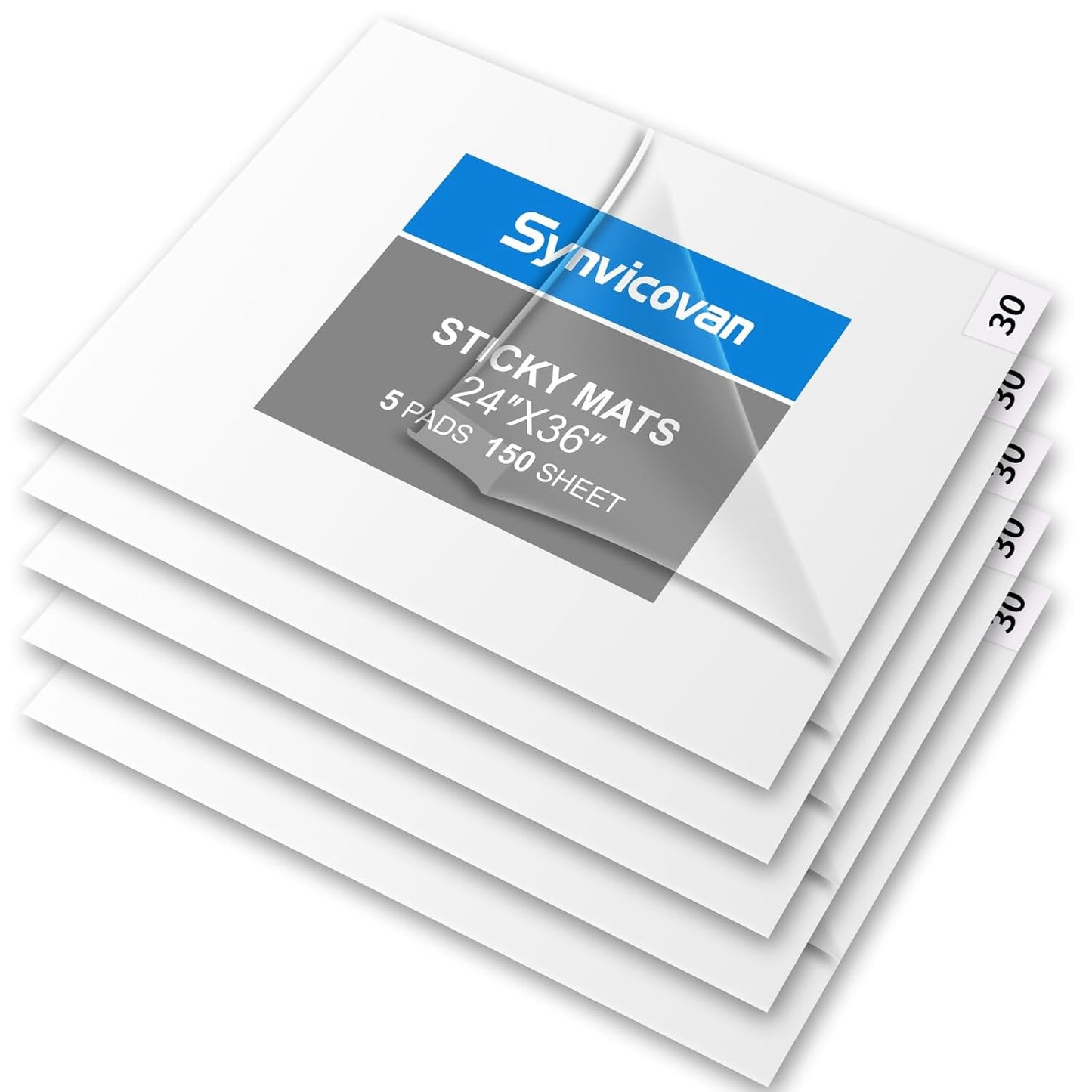 24 x 36 White Sticky Mat Tacky Pads for Cleanroom and Home