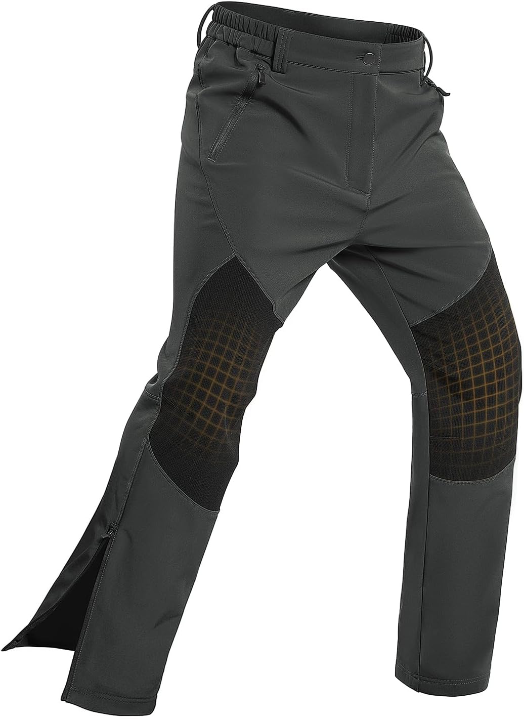 Waterproof Fleece-Lined Ski Pants | Insulated | Zipper Bottom | Outdoor Ready
