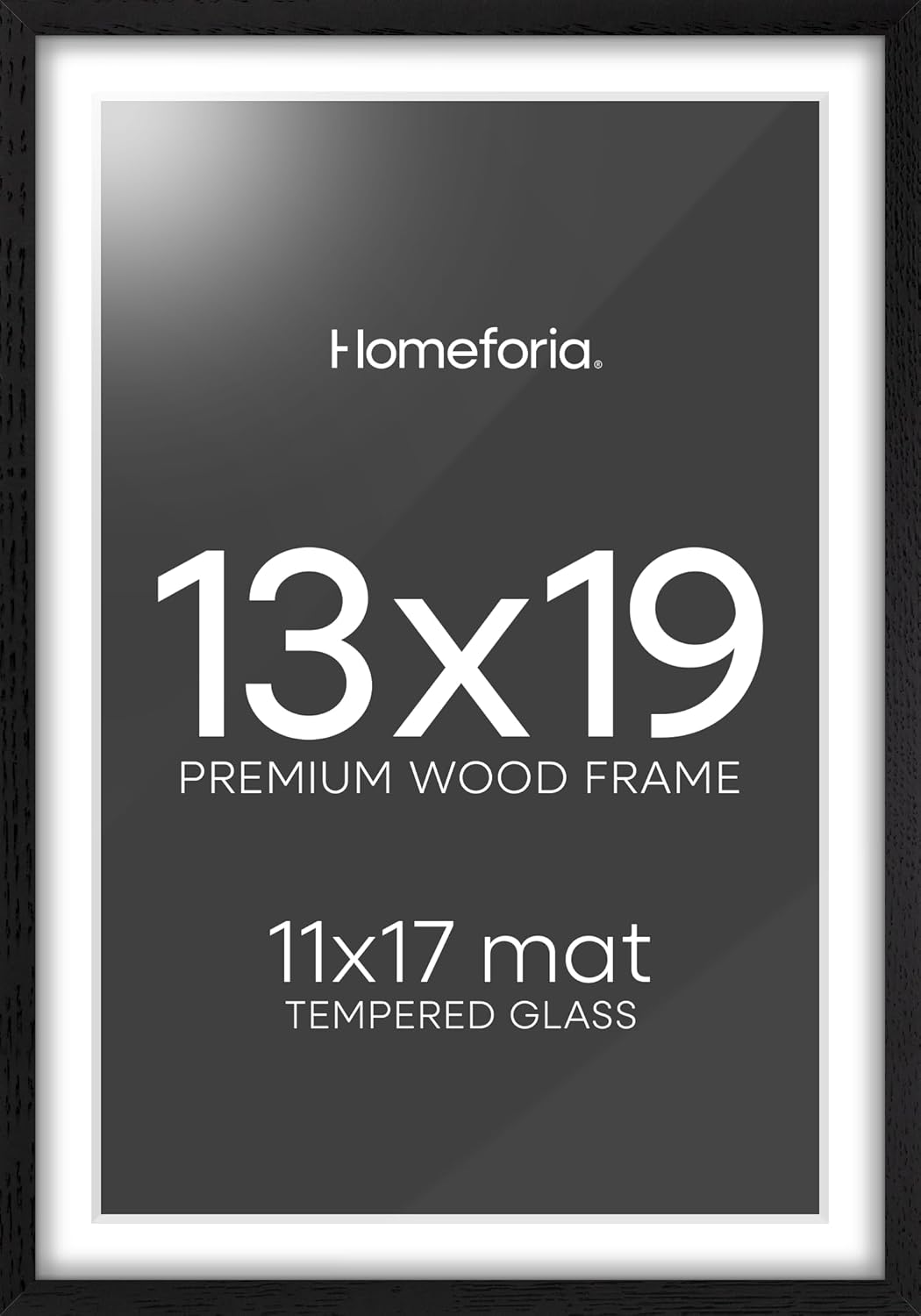 High-End Oak 13x19 Picture Frame with Mat for Stunning Displays