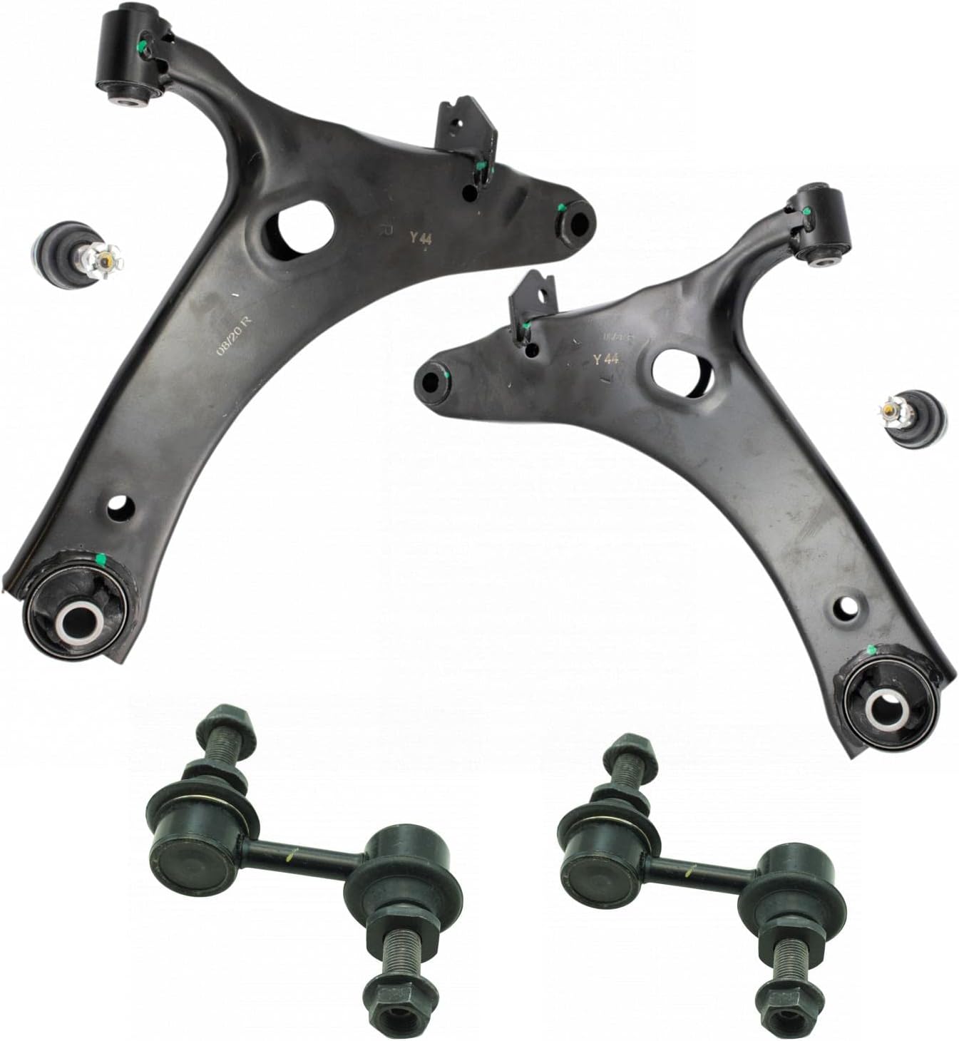 TRQ Front Suspension Kit Control Arm with Ball Joint for Subaru